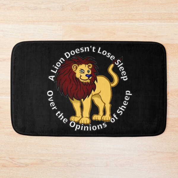 Item preview, A Lion Doesn't Lose Sleep Over the Opinions of Sheep designed and sold by RaesPlace.