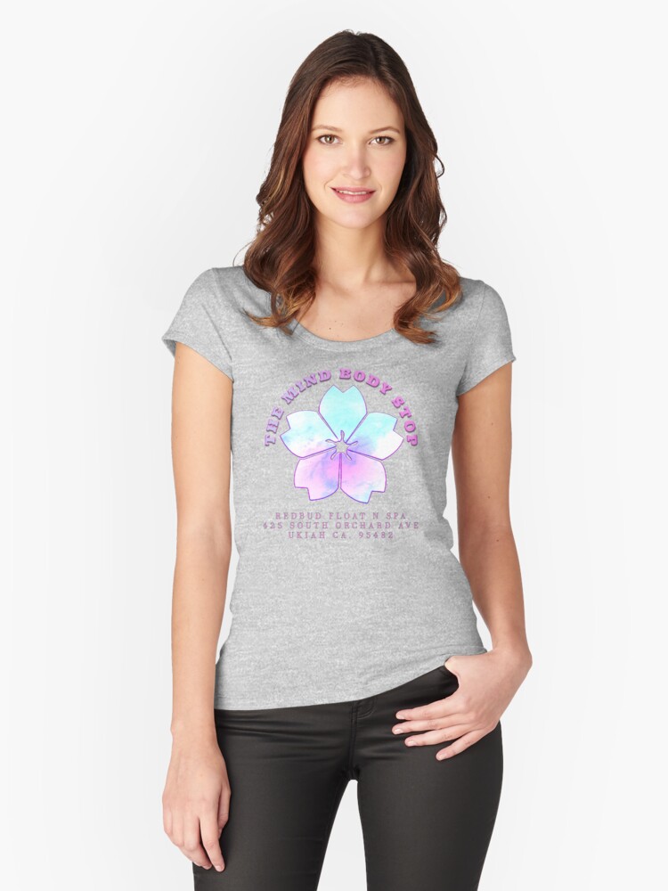 Thumbnail 1 of 3, Fitted Scoop T-Shirt, Mind Body Stop designed and sold by erod66.