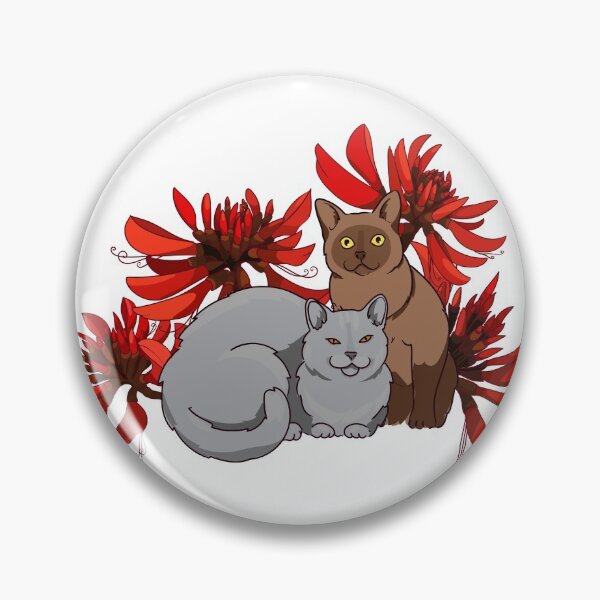 Item preview, two cats and an australian coral tree designed and sold by babanovaesha.