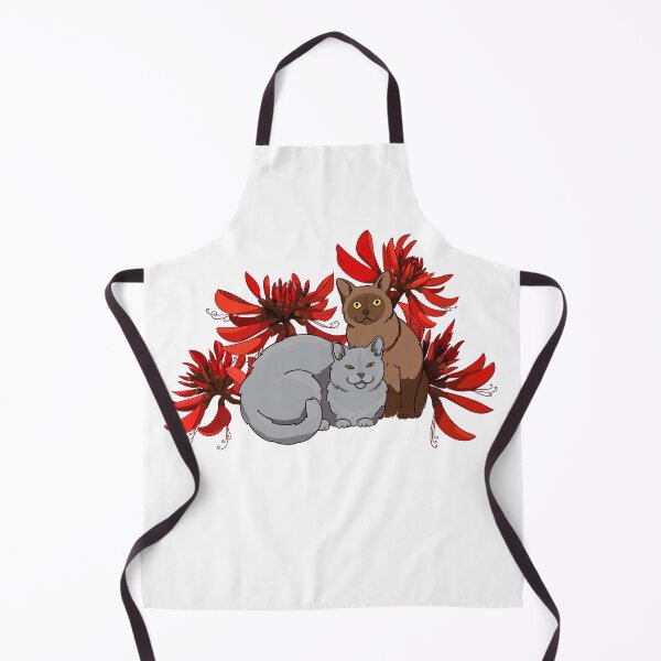 Item preview, two cats and an australian coral tree designed and sold by babanovaesha.