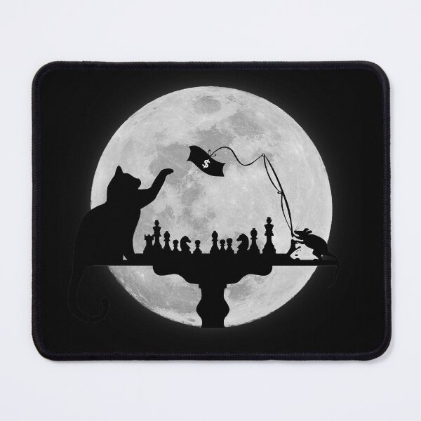 Item preview, Cat and Rat Playing Chess designed and sold by VectoMore.