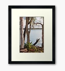 Beach scene Framed Print