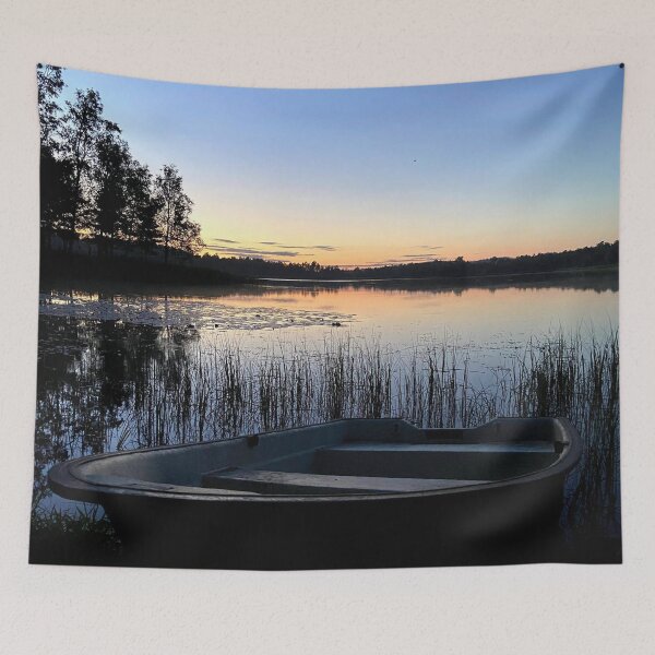 Item preview, Boat lying in the grass  designed and sold by HenrikGPhoto.