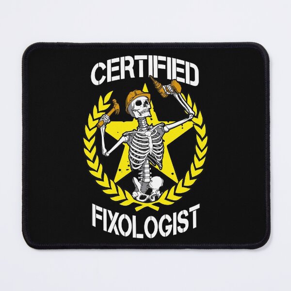 Item preview, Certified Fixologist Gothic Skeleton Goth Carpenter designed and sold by GrandeDuc.