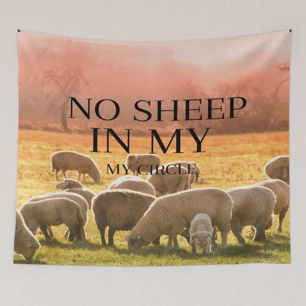 Item preview, No Sheep in my circle  designed and sold by Megh Trivedi.