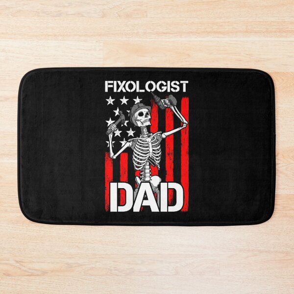 Item preview, Fixologist Dad Skeleton USA Flag Woodworking Carpenter designed and sold by GrandeDuc.