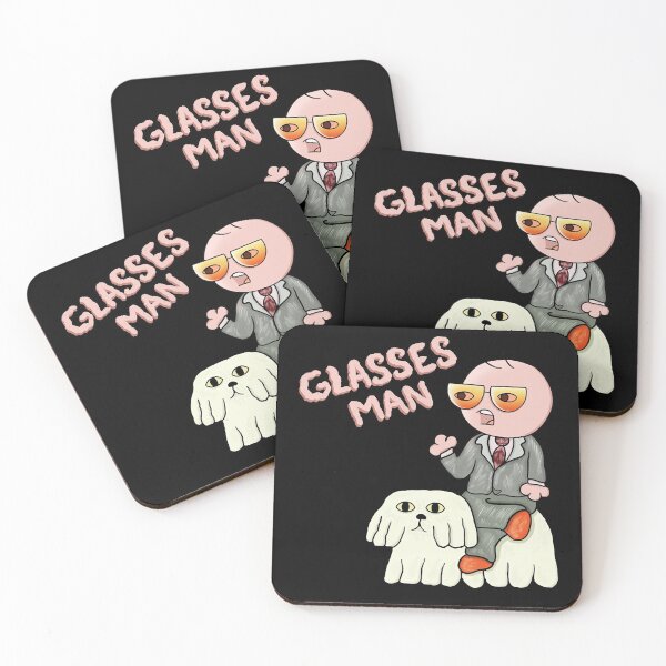 Item preview, Glasses man rides a dog designed and sold by CyphersHunter.