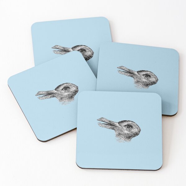Item preview, rabbit duck illusion Sticker designed and sold by MargaretSchroed.