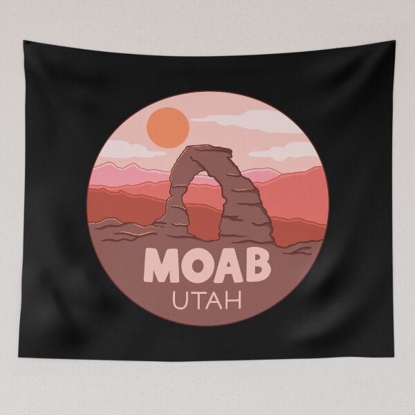 Item preview, Moab Utah Sunset Minimalist designed and sold by ethnicdrawing.