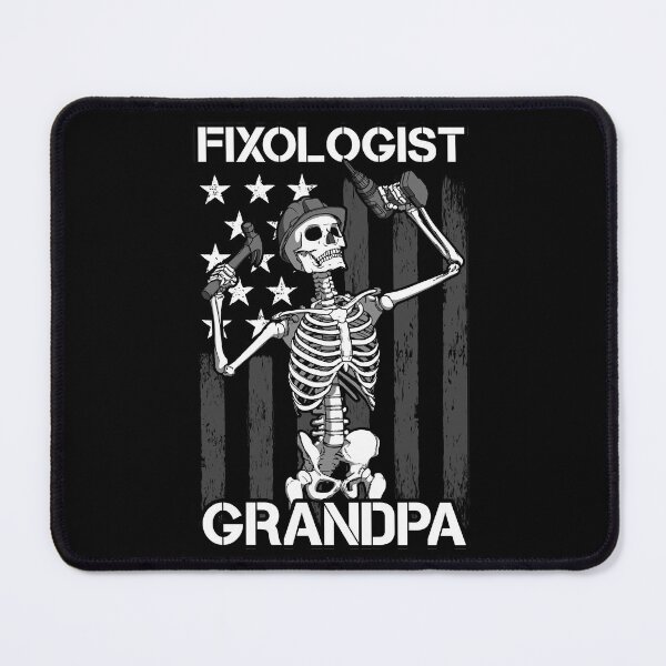 Item preview, Fixologist Grandpa Skeleton USA Flag Woodworking Carpenter designed and sold by GrandeDuc.