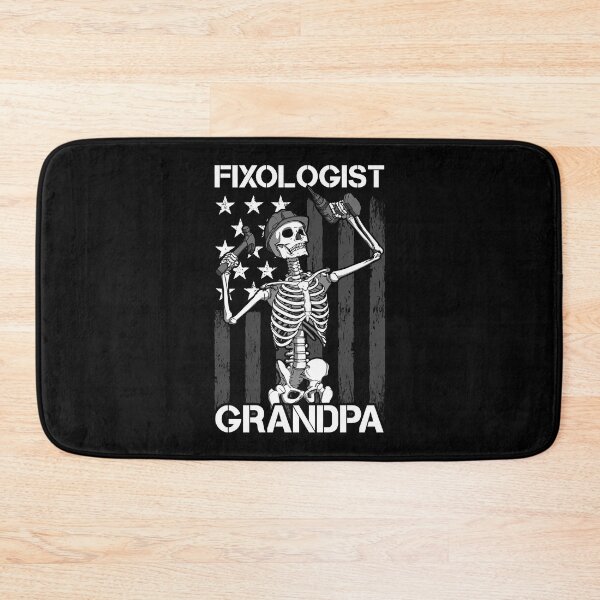 Item preview, Fixologist Grandpa Skeleton USA Flag Woodworking Carpenter designed and sold by GrandeDuc.