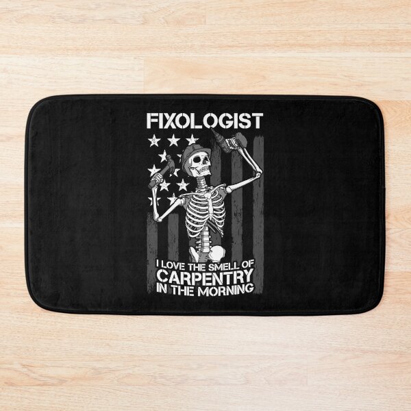 Item preview, Fixologist Gothic Skeleton USA Flag Woodworking Carpenter designed and sold by GrandeDuc.