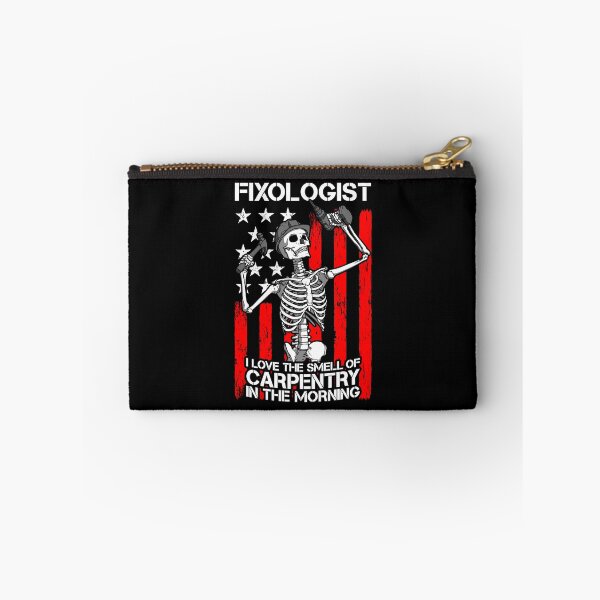 Item preview, Fixologist Gothic Skeleton USA Flag Woodworking Carpenter designed and sold by GrandeDuc.