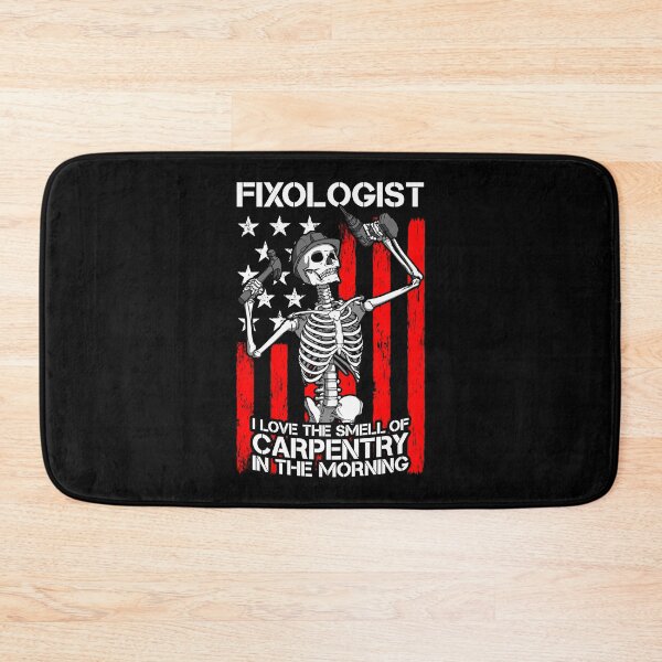 Item preview, Fixologist Gothic Skeleton USA Flag Woodworking Carpenter designed and sold by GrandeDuc.