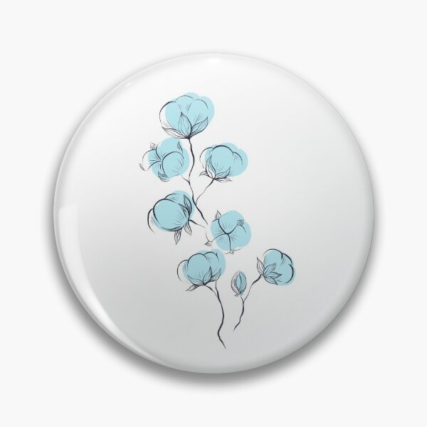 Item preview, Delicate sketch of cotton plant  designed and sold by Veleri.