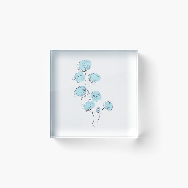 Item preview, Delicate sketch of cotton plant  designed and sold by Veleri.