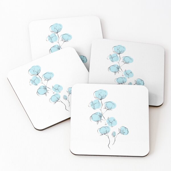 Item preview, Delicate sketch of cotton plant  designed and sold by Veleri.