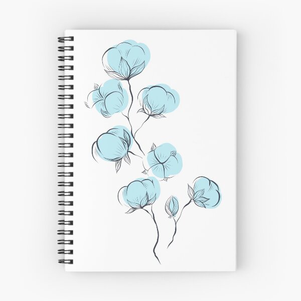 Item preview, Delicate sketch of cotton plant  designed and sold by Veleri.