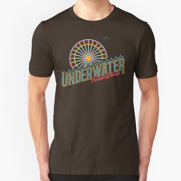 Underwater Ferris Wheel — ‘Umbrella Beach’ by Owl City Slim Fit T-Shirt