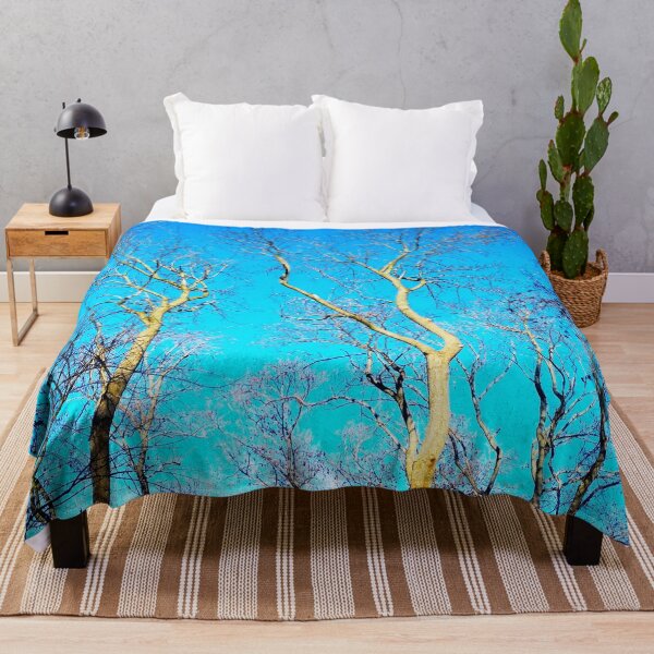 Item preview, Bare winter trees against the background of the blue cloudless sky designed and sold by helenkaiy.