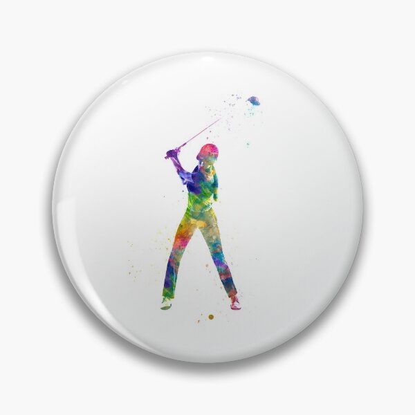 Item preview,  Golf player in watercolor designed and sold by paulrommer.