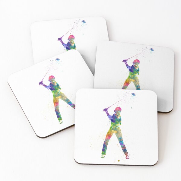 Item preview,  Golf player in watercolor designed and sold by paulrommer.