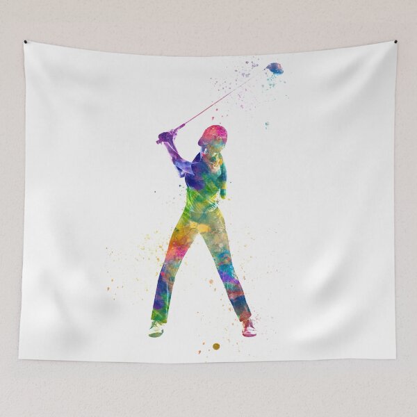 Item preview,  Golf player in watercolor designed and sold by paulrommer.