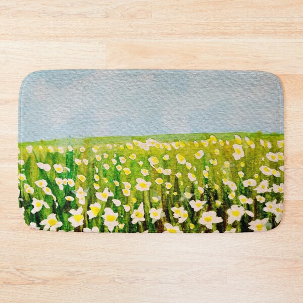 Item preview, Daisies field in watercolors illustration pattern designed and sold by Ala Lopatniov.