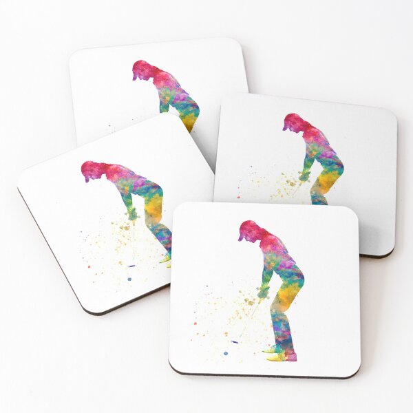 Item preview, Golf player in watercolor designed and sold by paulrommer.