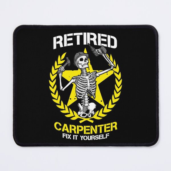 Item preview, Retired Carpenter Woodworking Retirement Gothic Skeleton designed and sold by GrandeDuc.