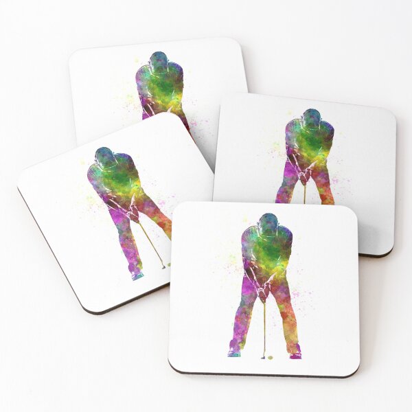 Item preview,  Golf player in watercolor designed and sold by paulrommer.