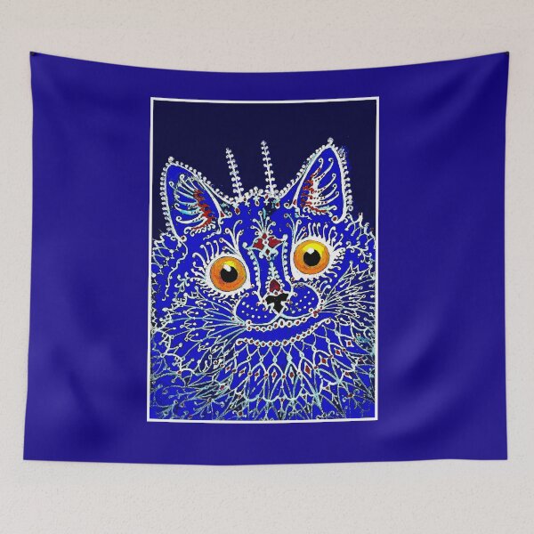 Item preview, GOTHIC CAT : Vintage Louis Wain Abstract decorative psychedelic print designed and sold by posterbobs.
