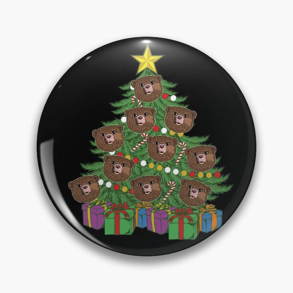 Artikelvorschau, Grizzly Bear Christmas Tree Grizzly Ornaments Brown Bear Gear entworfen und verkauft von DynamicDesign.