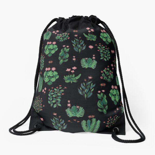 green garden Drawstring Bag