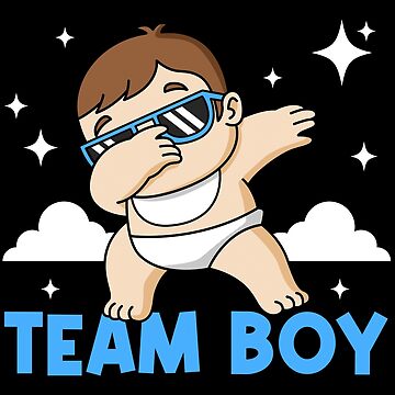 Essential T-Shirt mit Team Boy Gender Reveal von 123428094