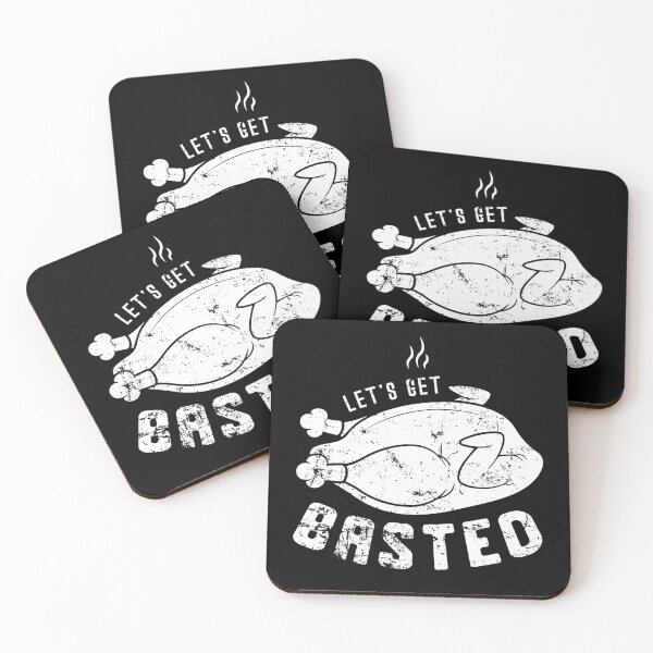 Item preview,  Funny Lets Get Basted thanksgiving 2021 - Cool Turkey  designed and sold by JUSTBEELEGANT.