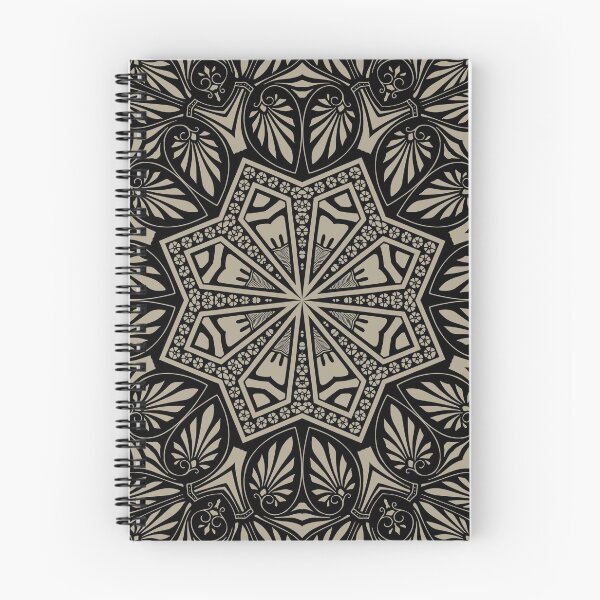 Aperçu de l'œuvre Motif de mandala spirituel en marron créée et vendue par FirstwaterRuby.