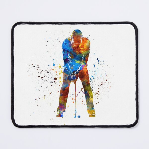 Item preview, Golf player in watercolor designed and sold by paulrommer.