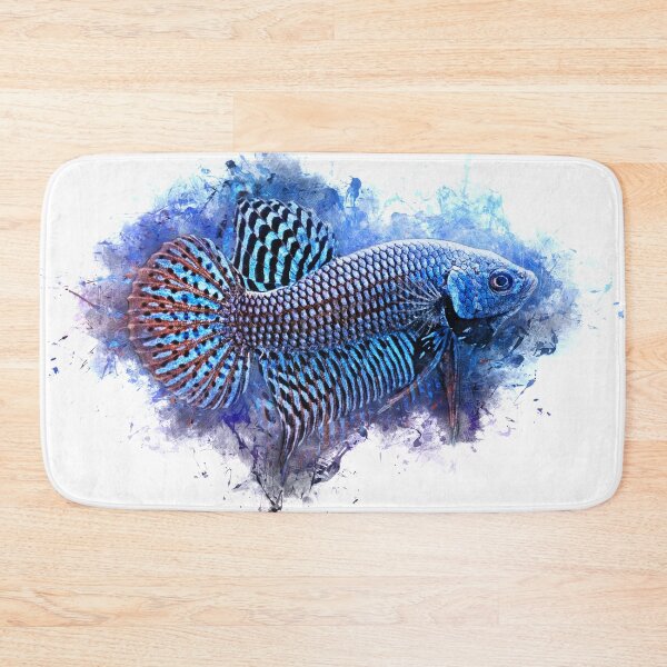 Aperçu de l'œuvre Fighting Fish Alien Blue - Betta splendens créée et vendue par AquariumLutter.