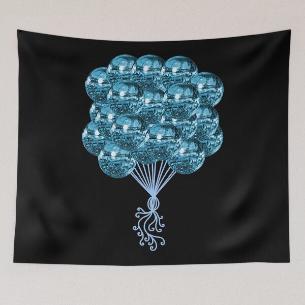 Item preview, Boogie Blue Disco Ball Balloons  designed and sold by Millerlaceu29.