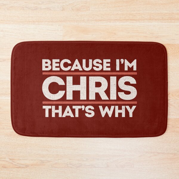 Item preview, Because I'm Chris That's Why Sarcastic Birthday Gifts for Chris Funny Stubborn Saying  designed and sold by alenaz.
