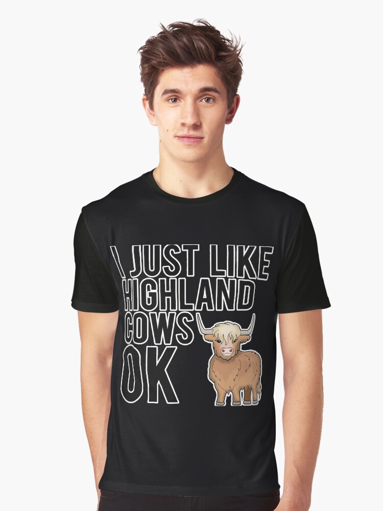 Imagen 1 de 5, Camiseta gráfica con la obra Vaca de pelo largo de las Tierras Altas, diseñada y vendida por SkyCloudBlue.