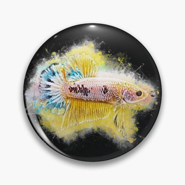 Item preview, Fighting fish Halfmoon metallic designed and sold by AquariumLutter.
