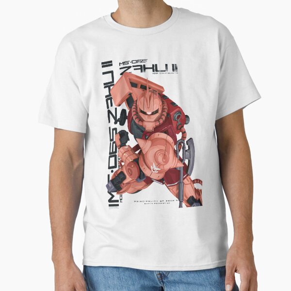 MS-06S Zaku II Black Text Version Classic T-Shirt