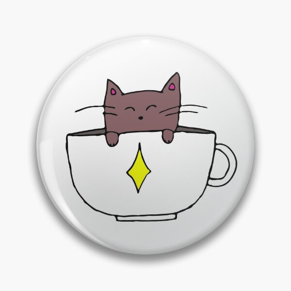 Item preview, Tea Cup Kitty designed and sold by BaskingBeardie.