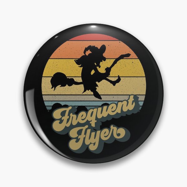 Item preview, Frequent Flyer Witch Retro Witch Lover Occult Vintage Witch Gear designed and sold by DynamicDesign.