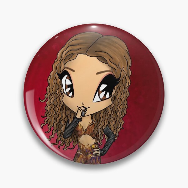 Item preview, Eleni Foureira Fuego Eurovision Song Contest 2018 Cyprus Chibi Cartoon designed and sold by ciseauxamour.