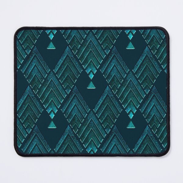 Item preview, Glamorous Teal Blue Art Deco Gatsby Style Pattern designed and sold by artsandsoul.