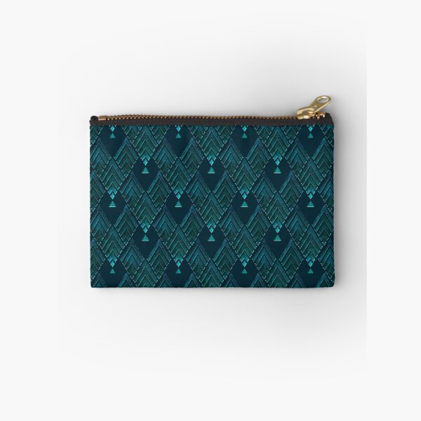 Item preview, Glamorous Teal Blue Art Deco Gatsby Style Pattern designed and sold by artsandsoul.