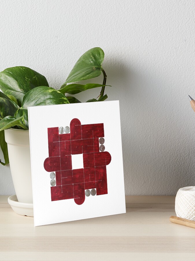 Thumbnail 1 of 2, Art Board Print, Perseverance مداومة designed and sold by majnouna.